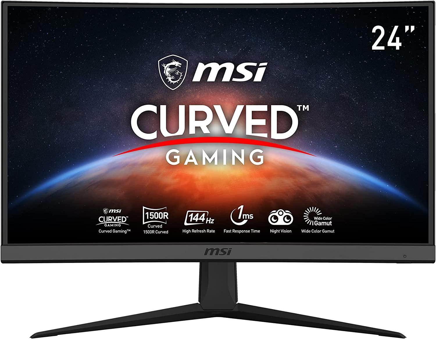 MSI Optix 24 Inch G24C6 (1920 x 1080) VA Curved 144Hz 1MS Gaming Monitor