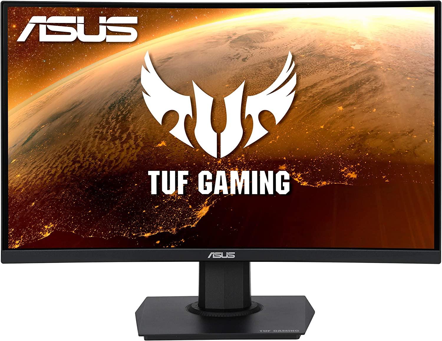 ASUS TUF Gaming 24 Inch VG24VQE (1920 x 1080) VA Curved 165Hz 1MS Gaming Monitor