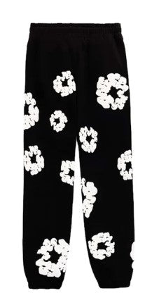 DENIM TEARS THE COTTON WREATH SWEATPANTS BLACK