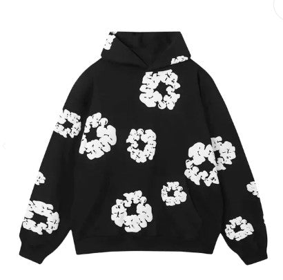 DENIM TEARS THE COTTON WREATH HOODIE BLACK