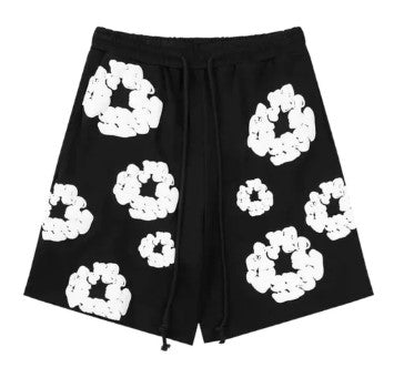 Denim Tears The Cotton Wreath Shorts Black