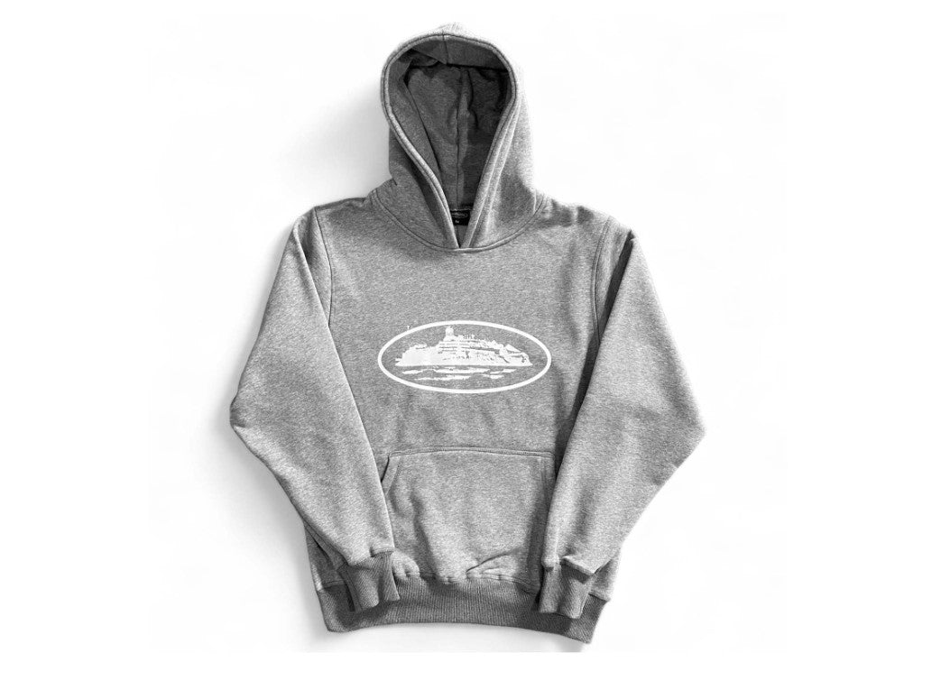 Corteiz Alcatraz Hoodie Grey