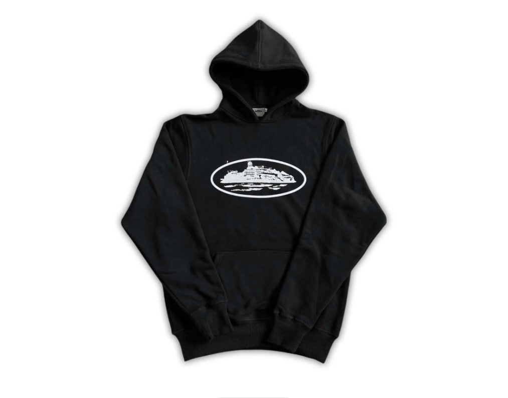 Corteiz Alcatraz Hoodie Black