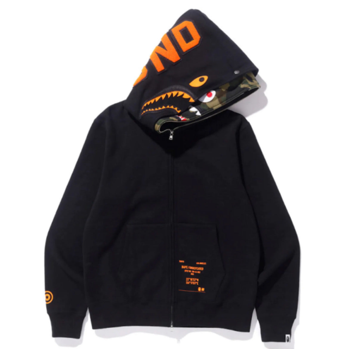 Bape x Undefeated Double Shark Full Zip Hoodie