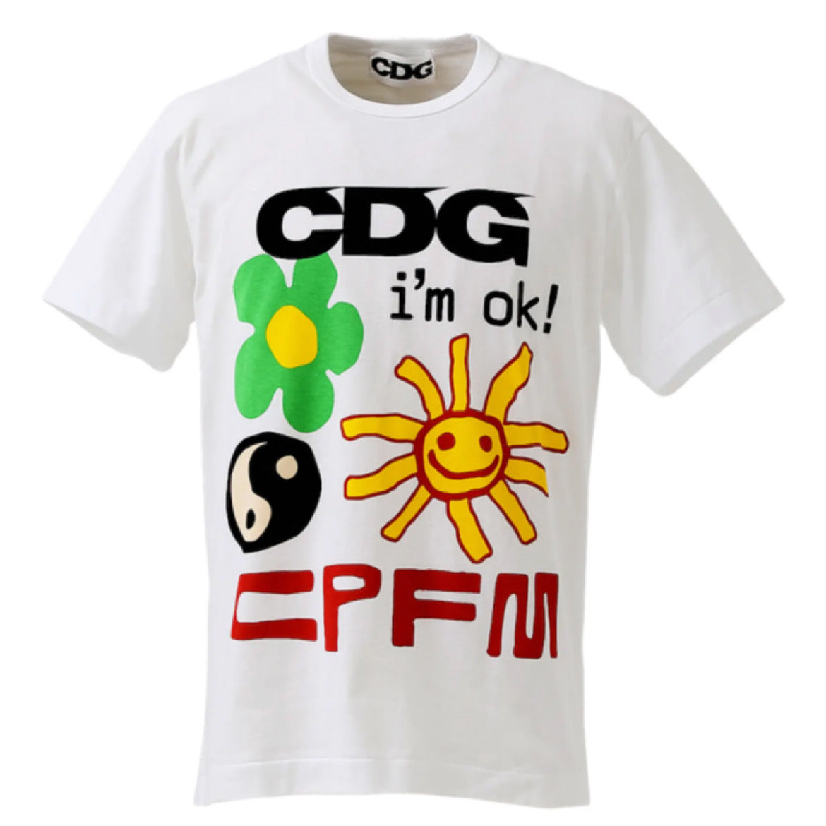 Cactus Plant Flea Market × CDG I'm Okay T-Shirt